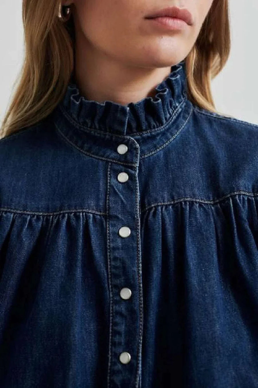 Second Female Mina Denim Shirt Blue