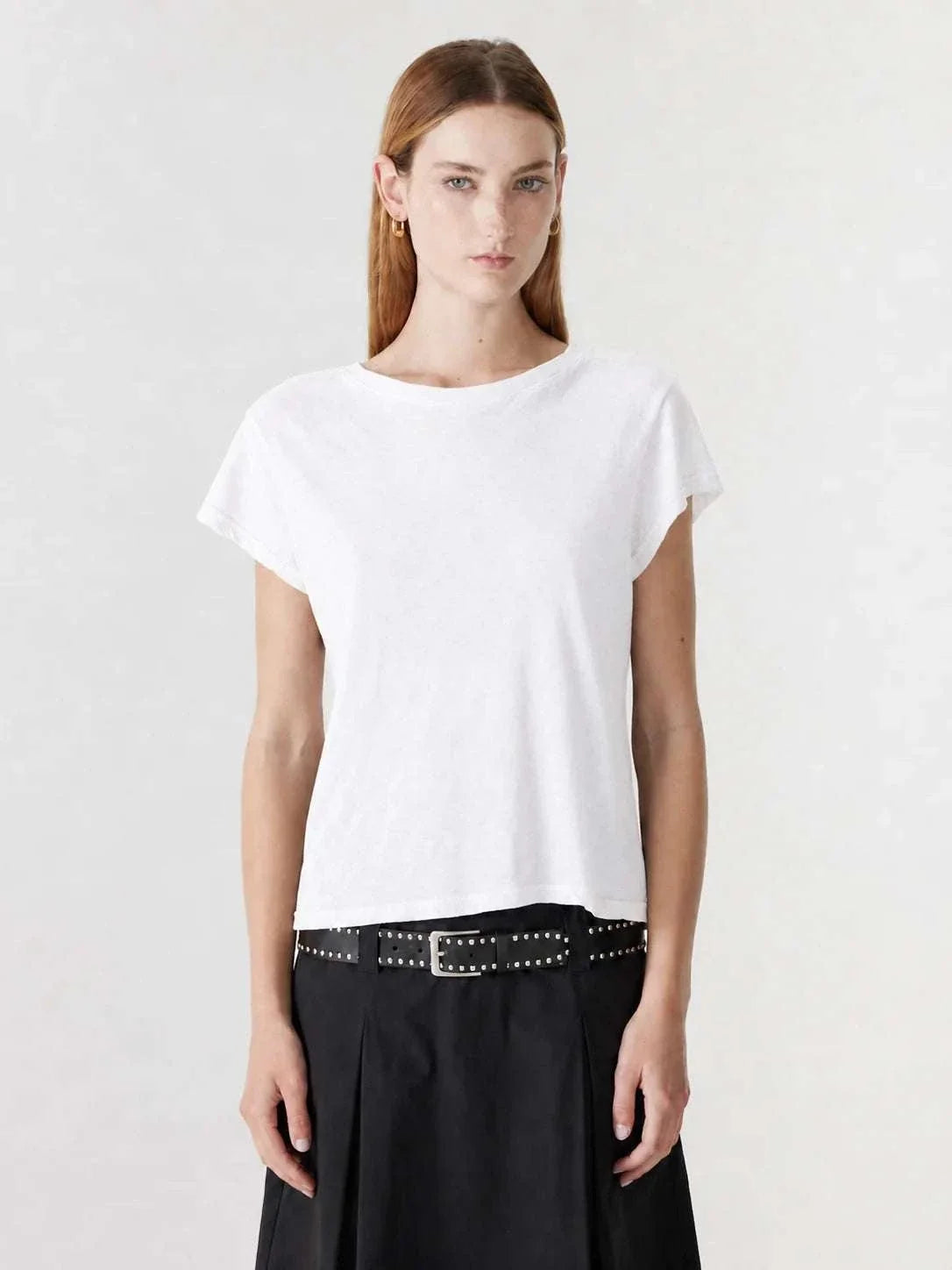 Bassike Slub Heritage T Shirt White