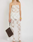Solaqua Margaux Skirt Ivory Crochet Lace