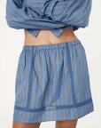 Rowie Suri Lace Mini Skirt Lagoon