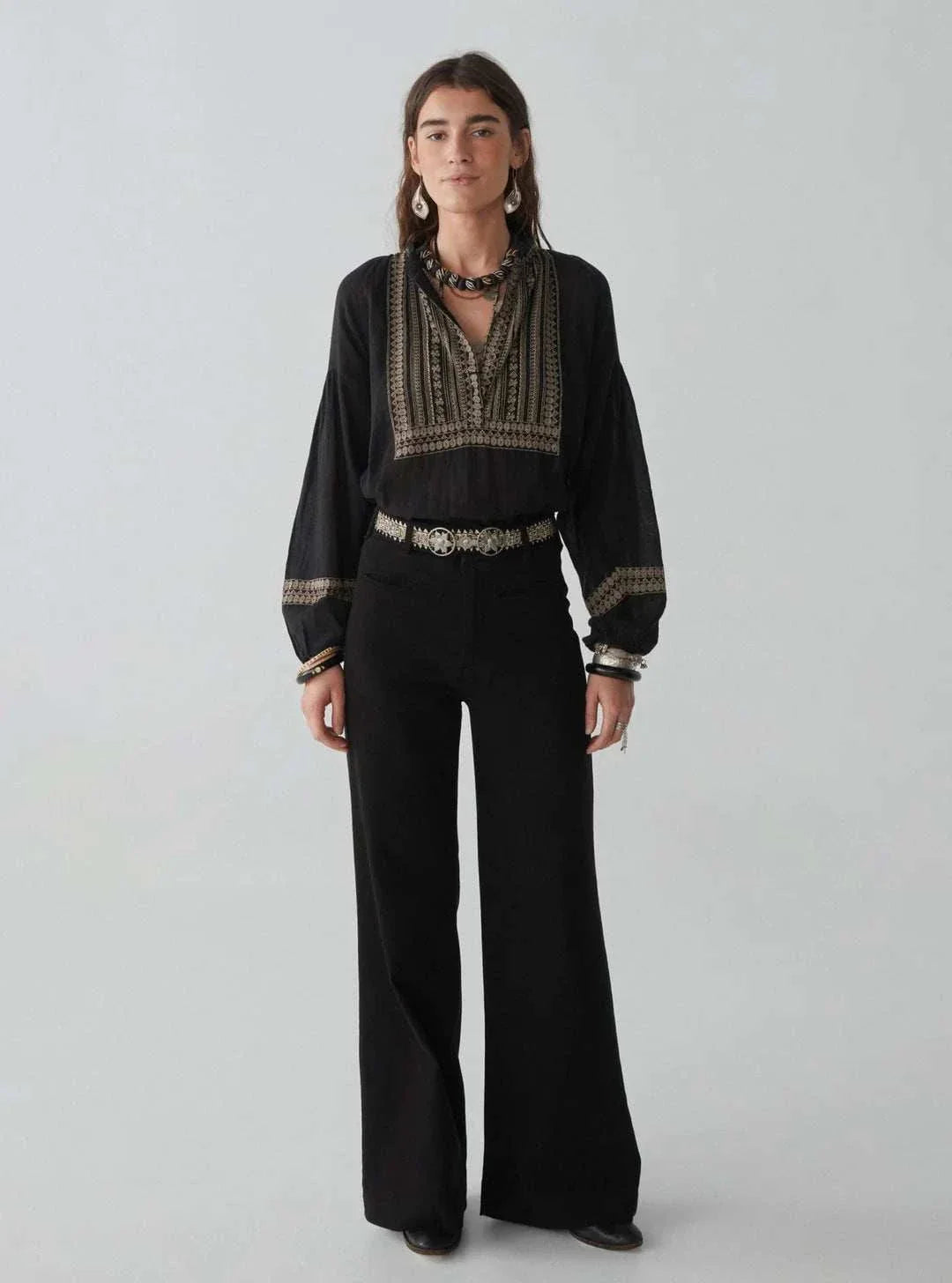 Maison Hotel Tina Blouse Madurai Charcoal