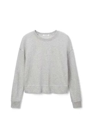 Perfectwhitetee Tyler French Terry Pullover Sweatshirt Heather Grey