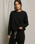 Perfectwhitetee Tyler French Terry Pullover Sweatshirt True Black