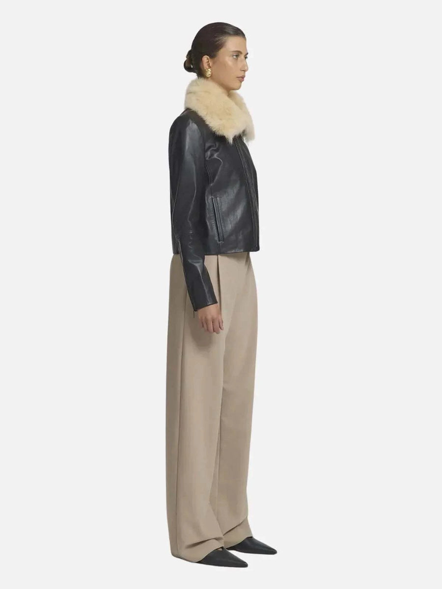 Viktoria and Woods Daredevil Leather Jacket Black
