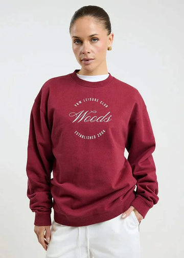 Viktoria and Woods Club Woods Sweater Deep Red