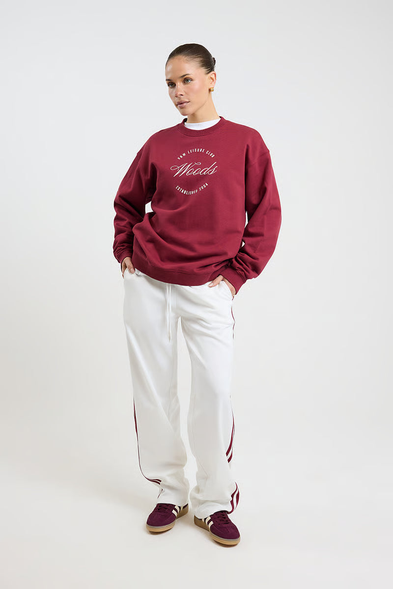Viktoria and Woods Club Woods Sweater Deep Red