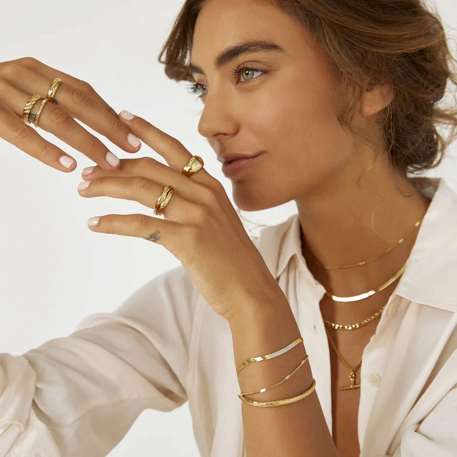 Arms of Eve Willa Chain Bracelet Gold