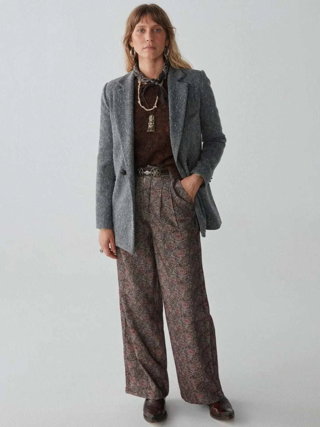 Maison Hotel Wilson Blazer Grey Garden