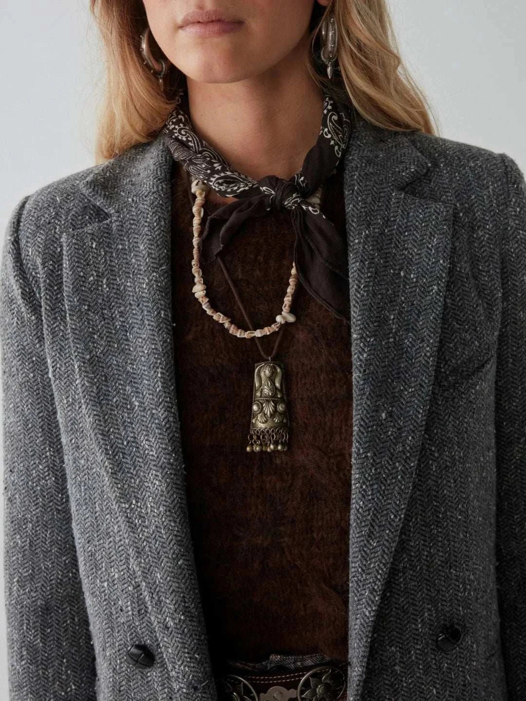 Maison Hotel Wilson Blazer Grey Garden