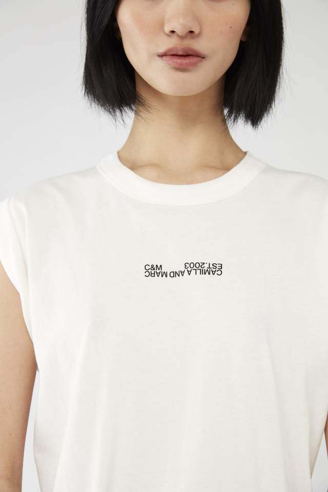 Marc Cadiz Logo Tank White