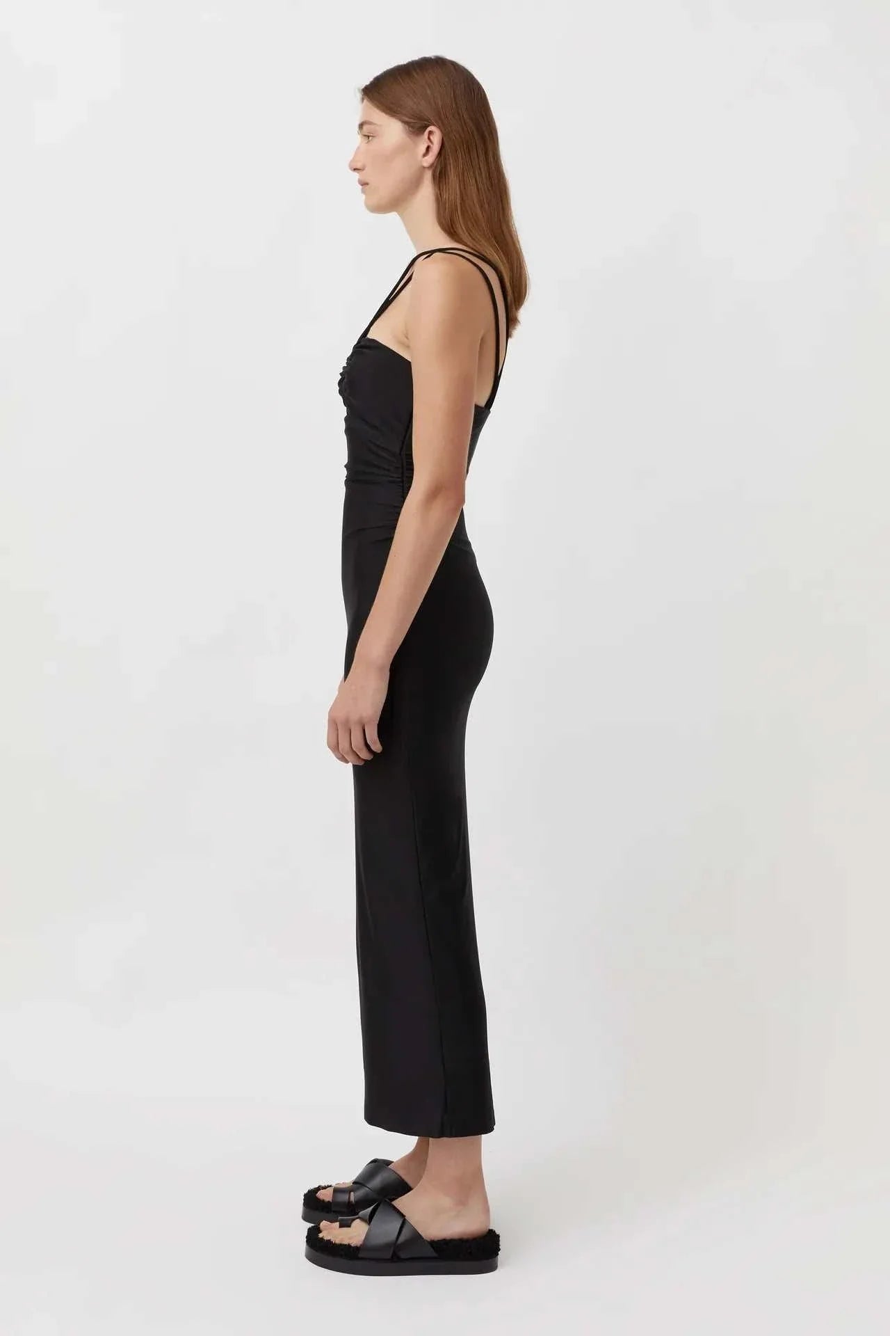 Camilla and Marc Cerise Halter Dress Black