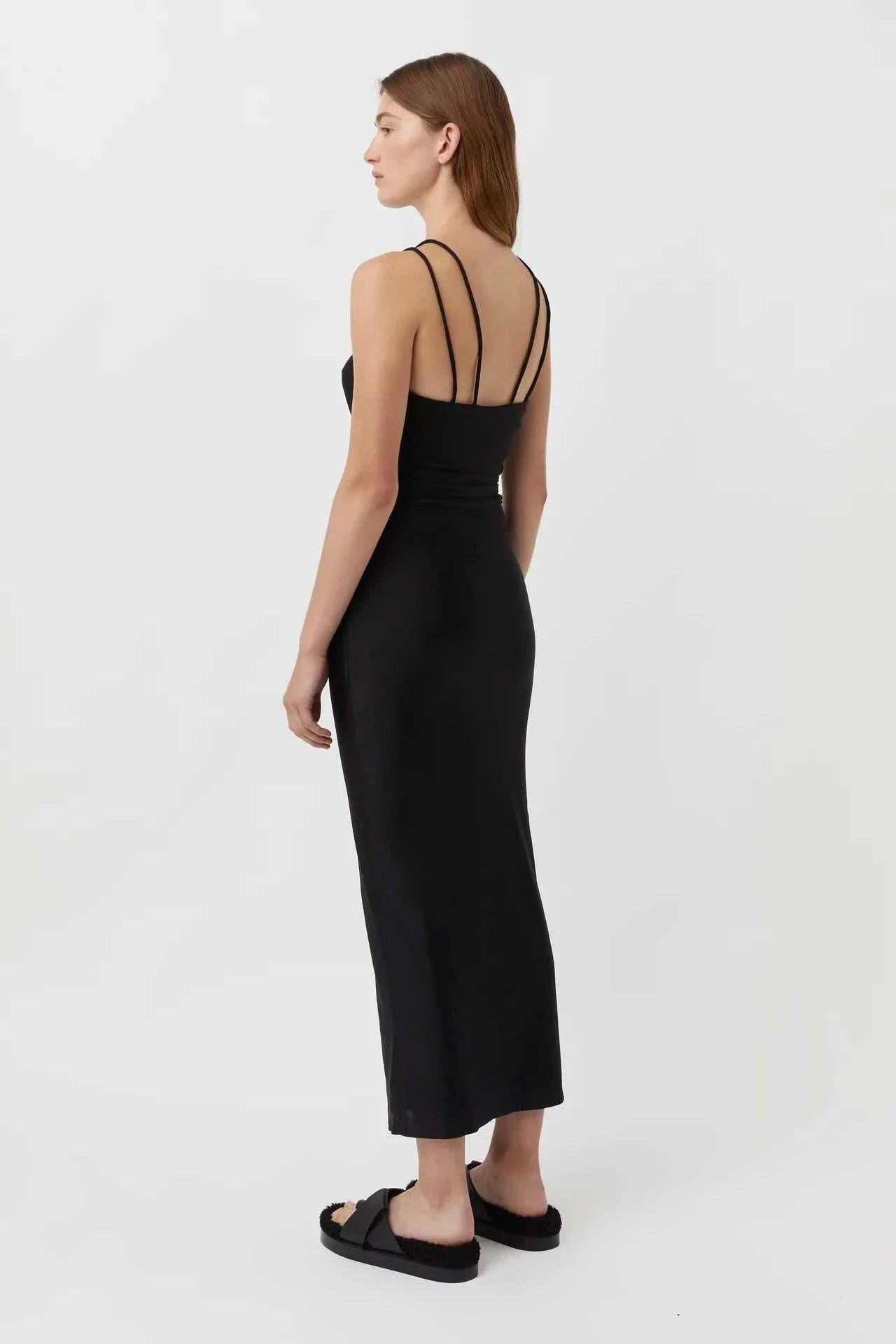 Camilla and Marc Cerise Halter Dress Black