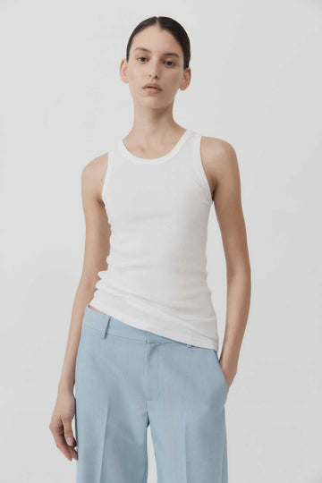 St Agni Organic Cotton Singlet White