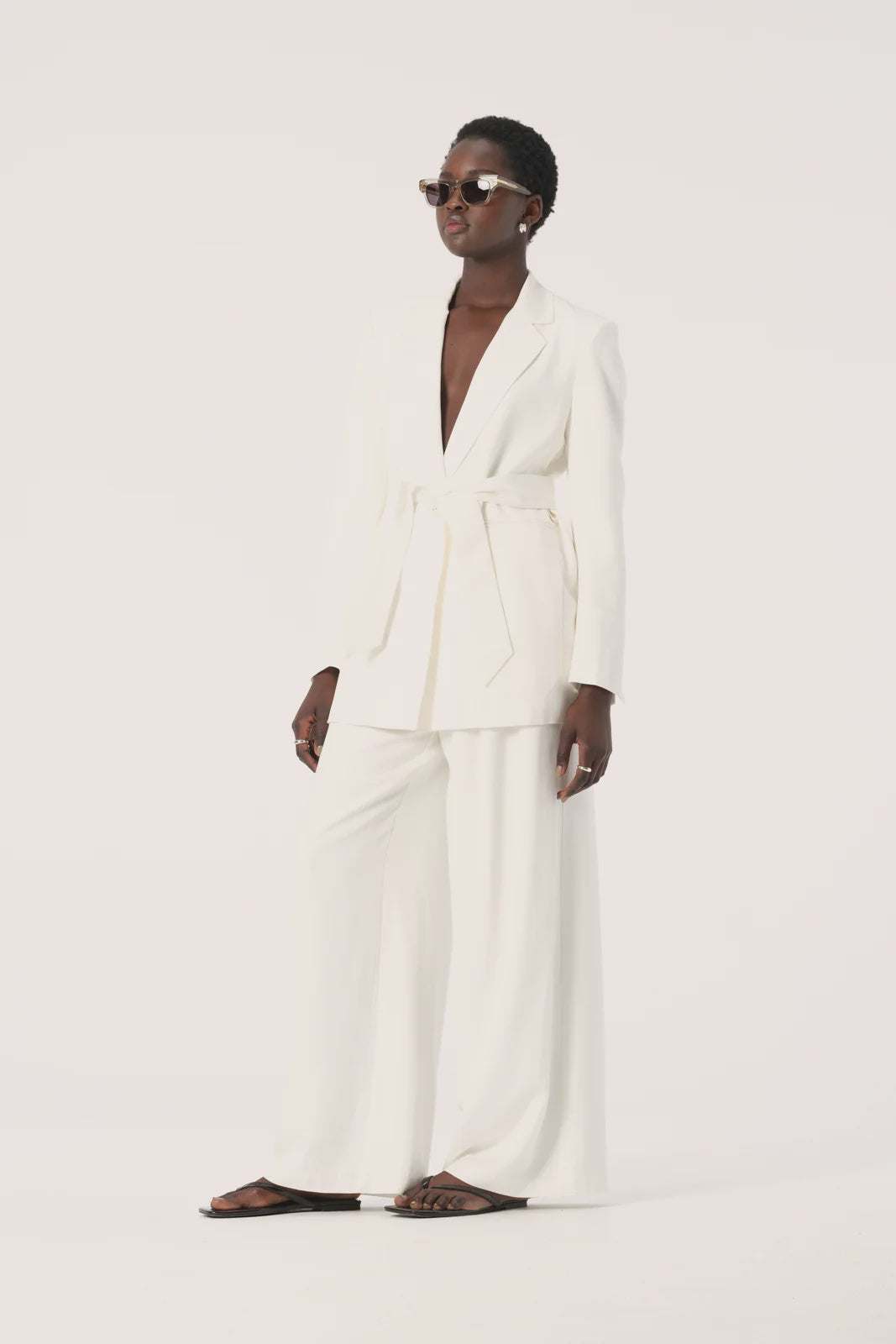 Elka Collective Marbella Blazer White