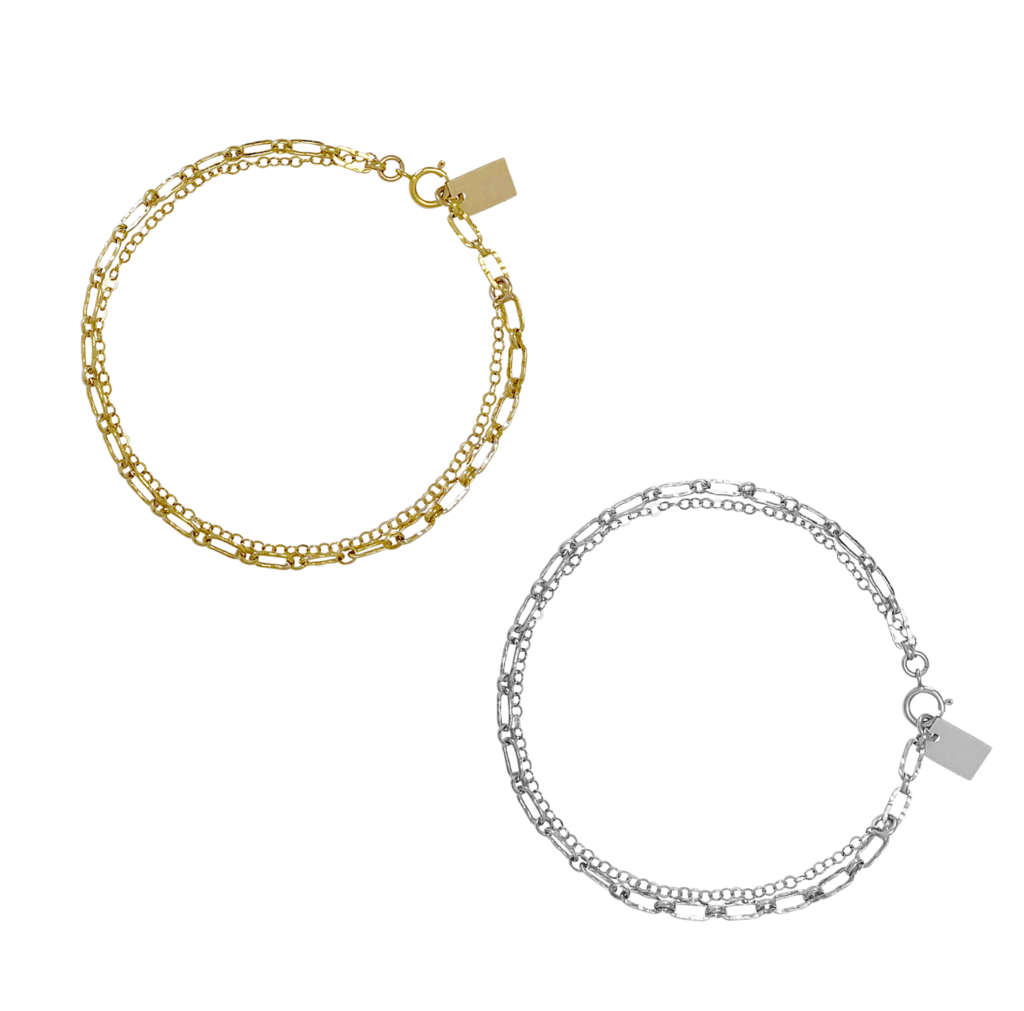 Misuzi Maple Double Chain Bracelet