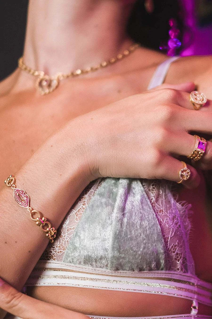 Monsieur Blonde Real Lies Ring Gold