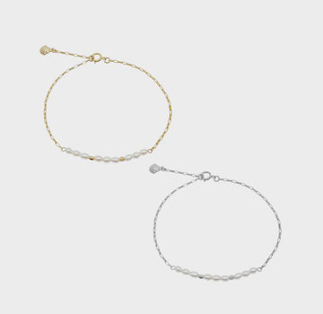 Misuzi Harlow Pearl Bracelet Gold