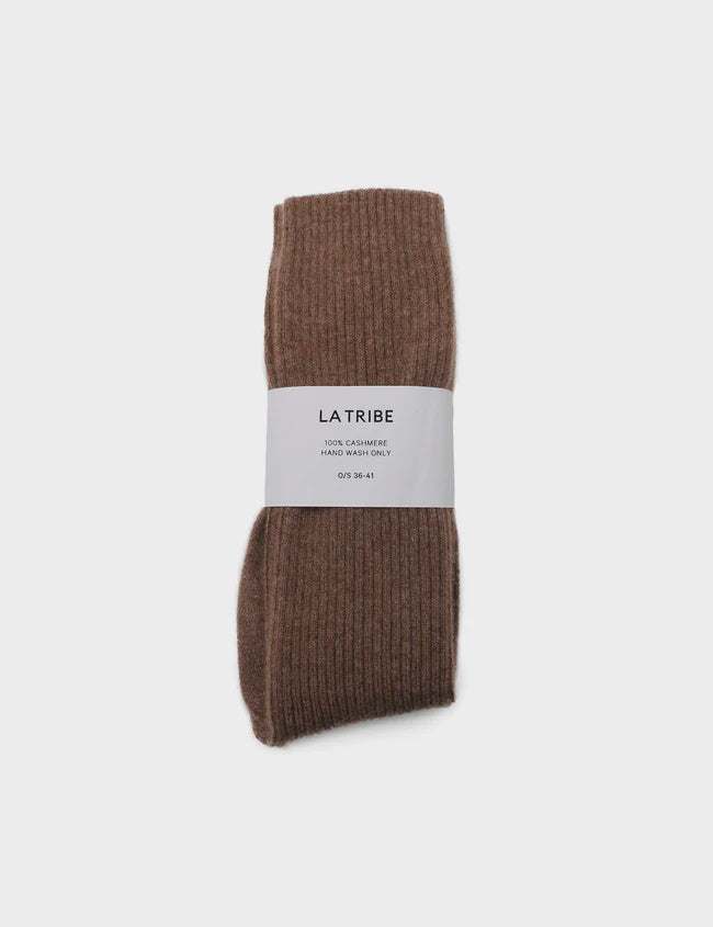 La Tribe Cashmere Bed Sock Cacao