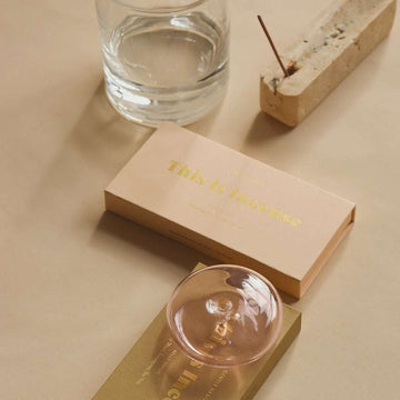 Incense Glass Vessel Incense Holder Pink