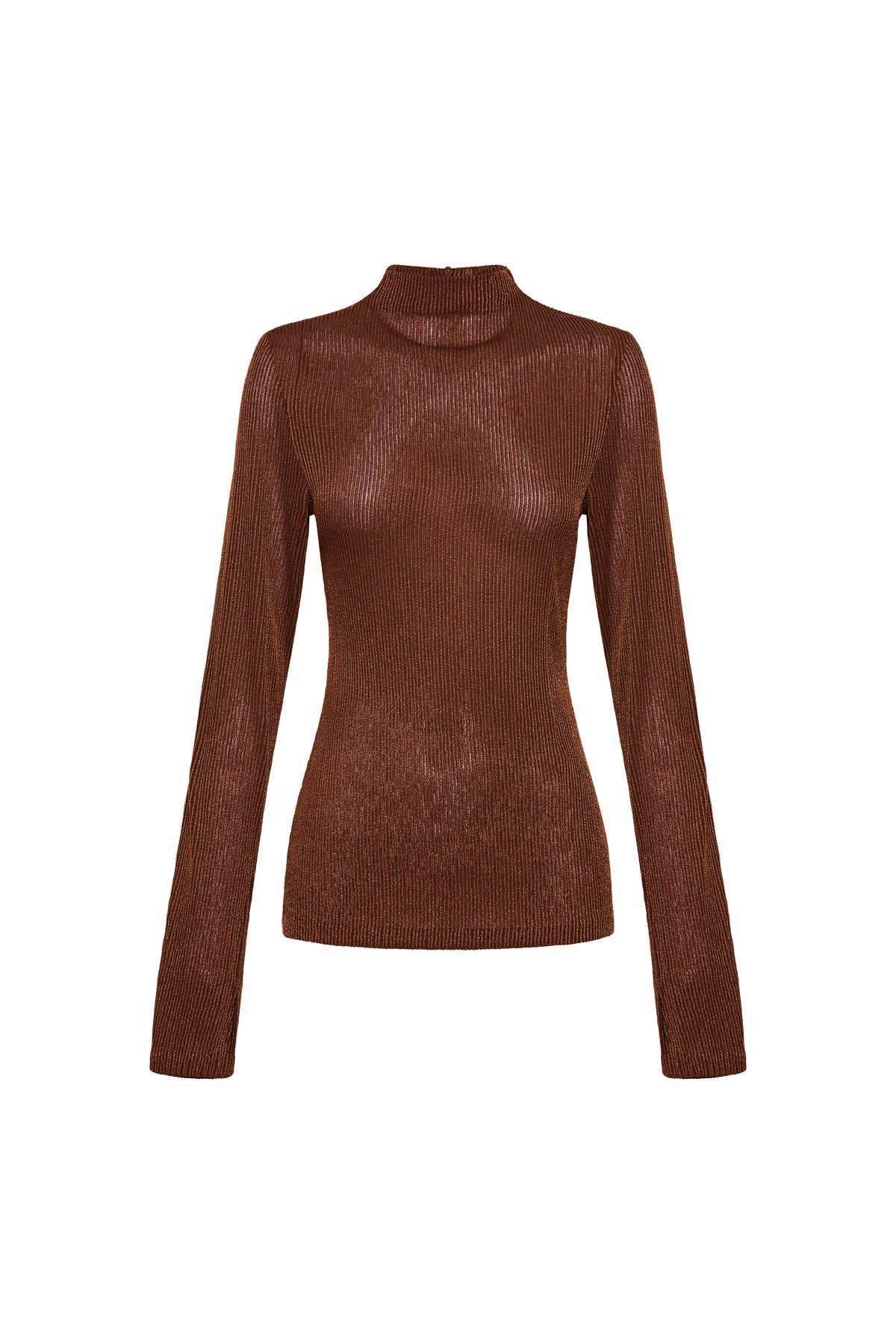 Camilla and Marc Haywood Long Sleeve Top Cocoa