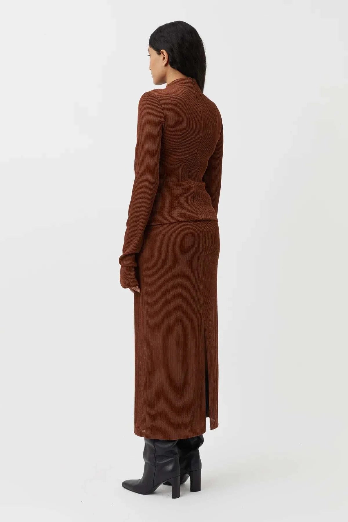 Camilla and Marc Haywood Long Sleeve Top Cocoa