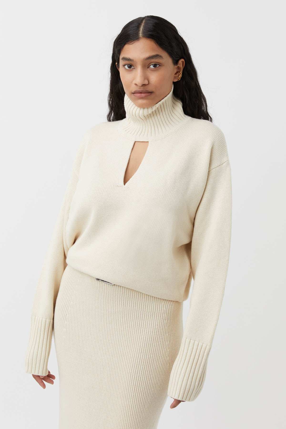 Camilla and Marc Kalina Knit Turtleneck Cream