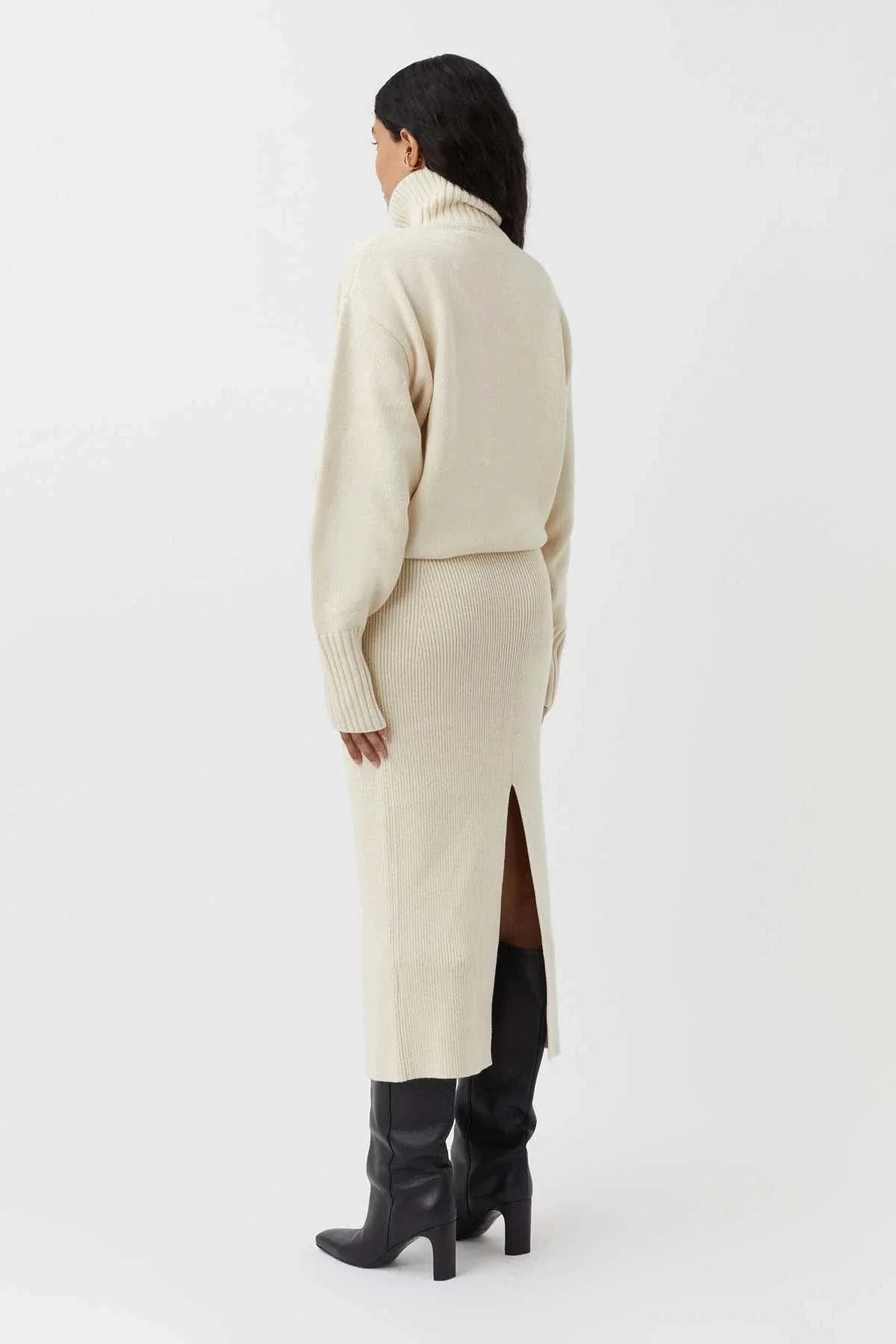 Camilla and Marc Kalina Knit Turtleneck Cream