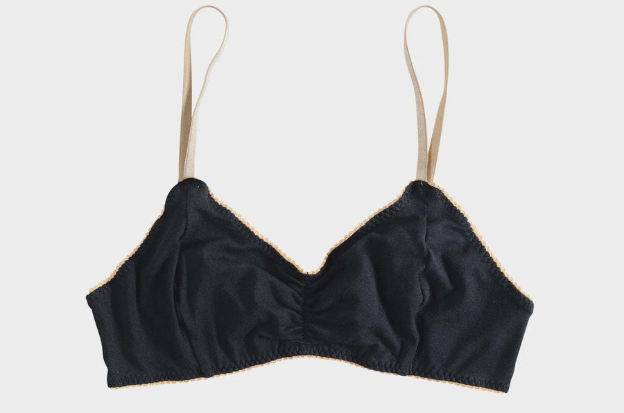 Roy Cotton Black Bralette