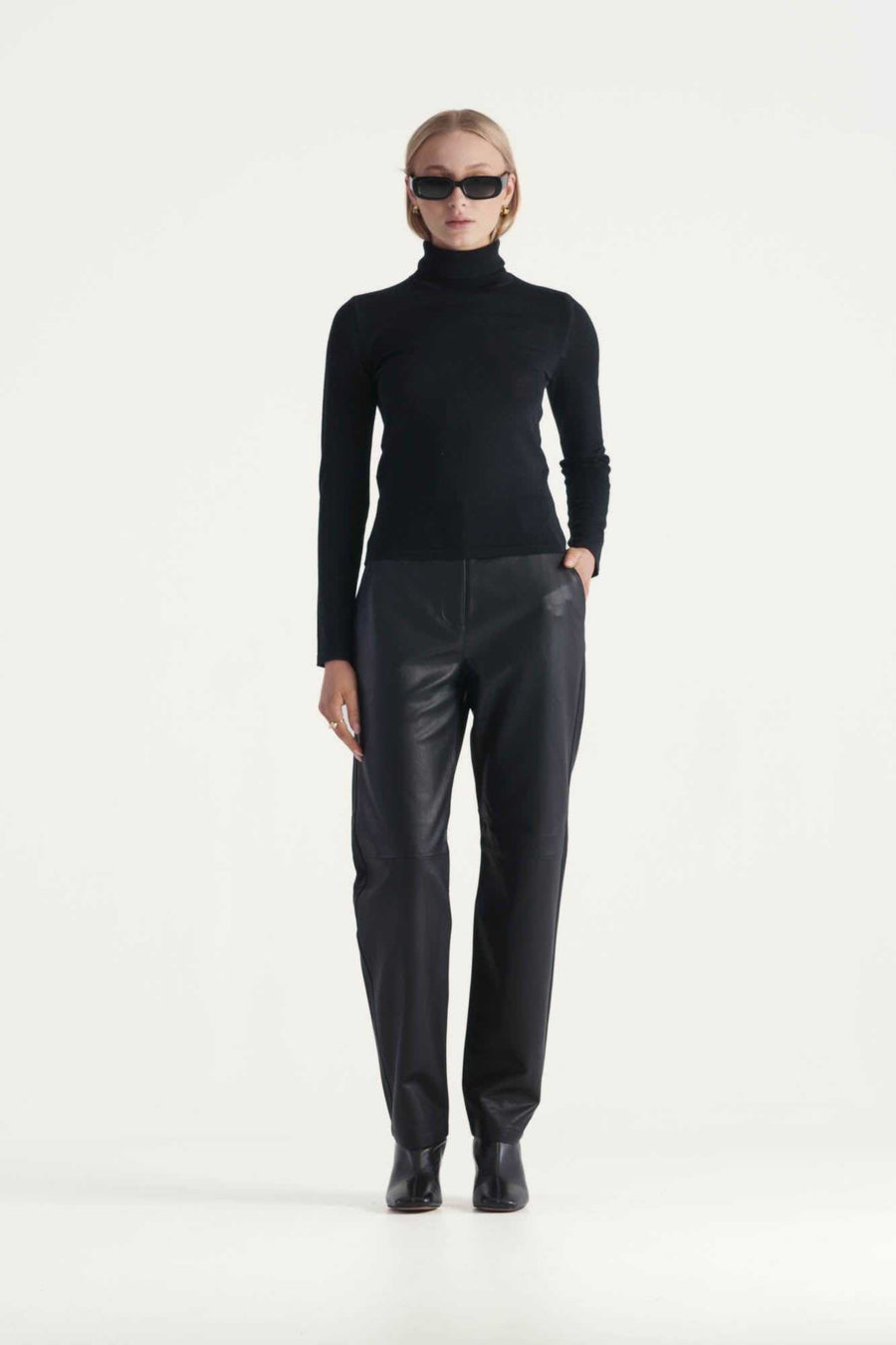 Elka Collective Black Santana Knit Top