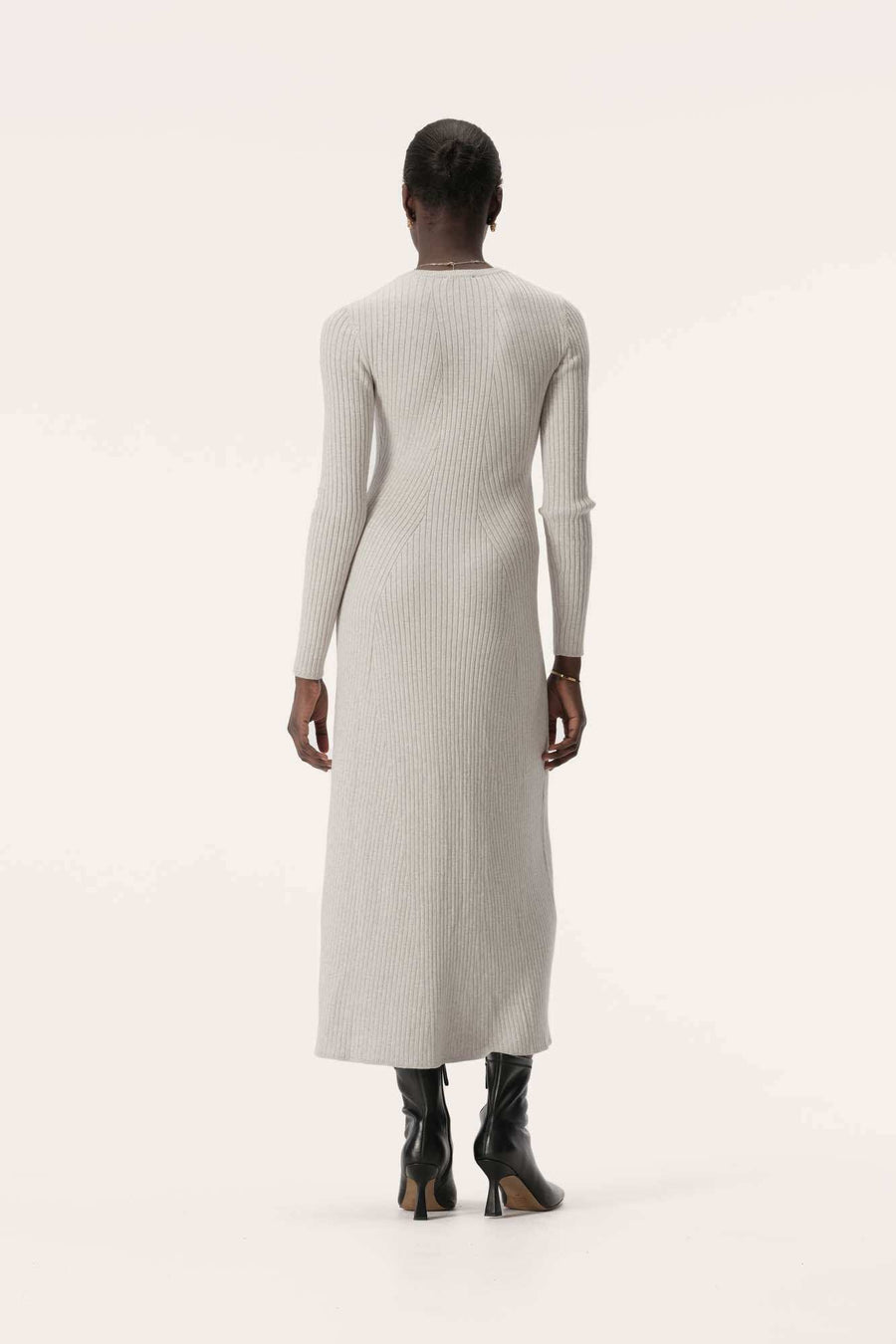Elka Collective Ivory Linea Knit Dress
