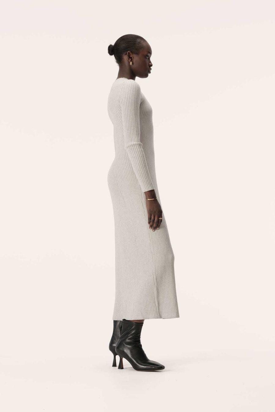 Elka Collective Ivory Linea Knit Dress
