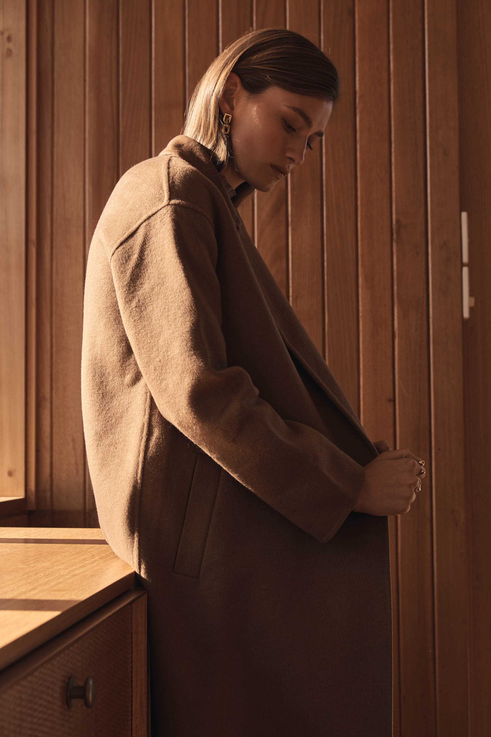 Elka Collective Walnut Emiliano Coat.