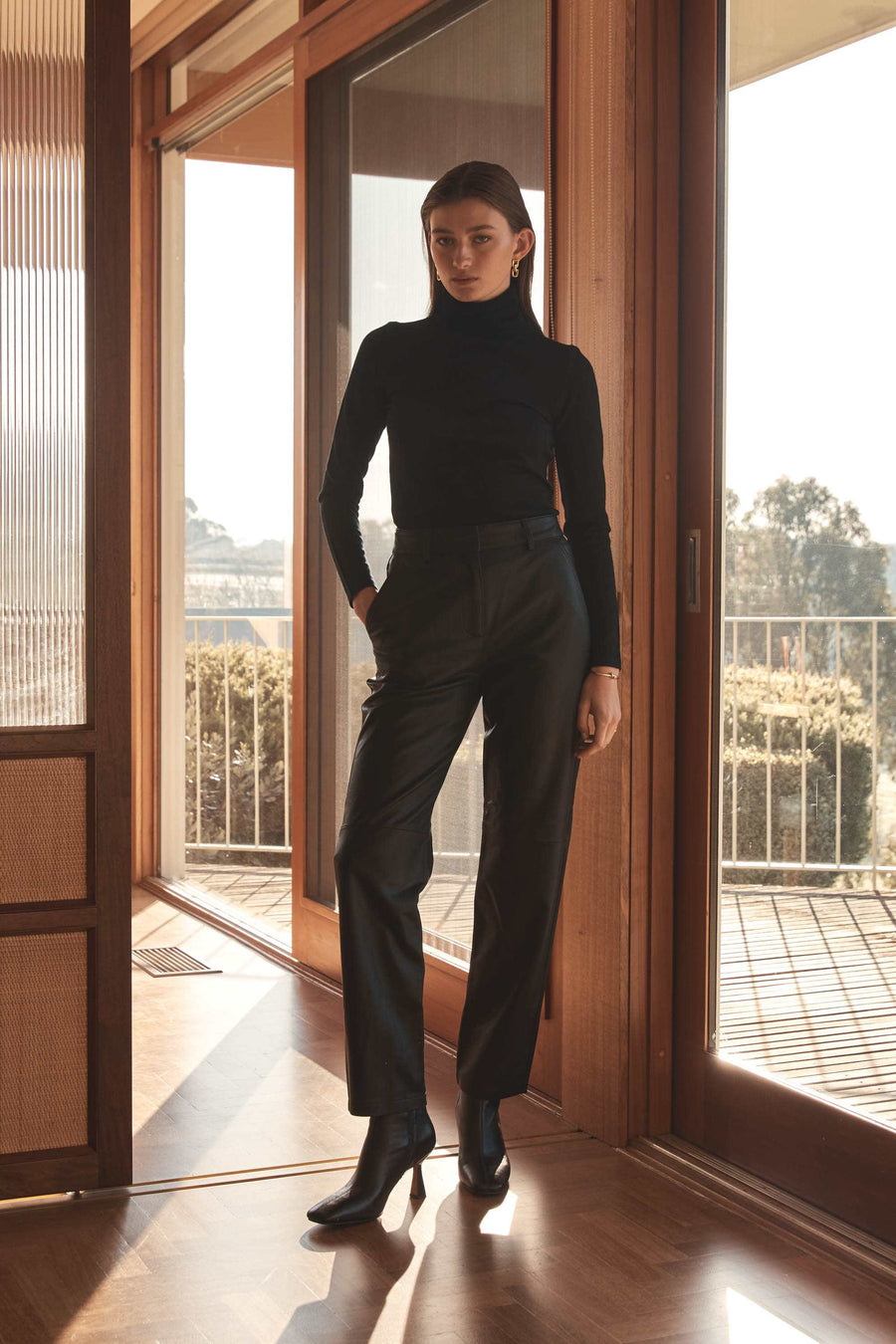 Elka Collective Black Santana Knit Top
