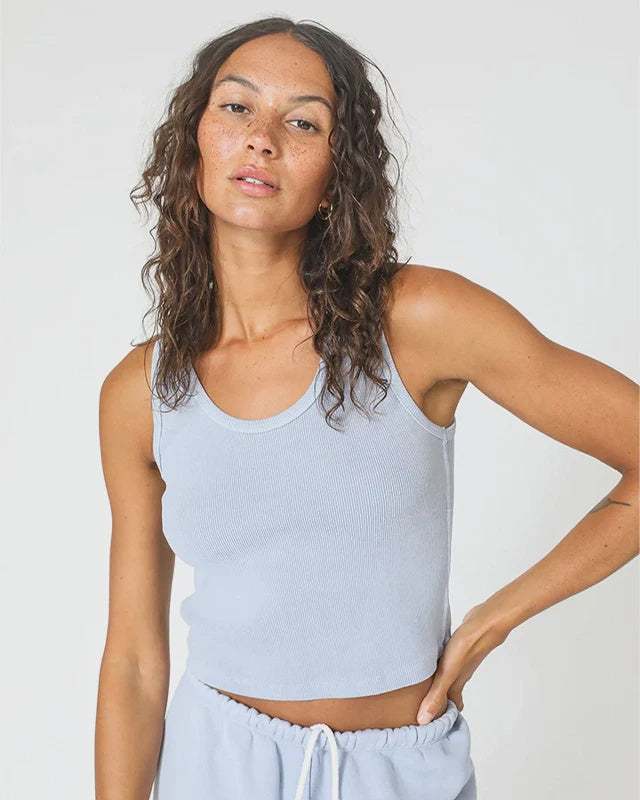 Perfectwhitetee Blondie Tank Perwinkle