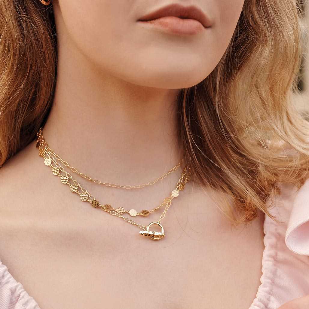 Murkani Nostalgic Fob Necklace Gold