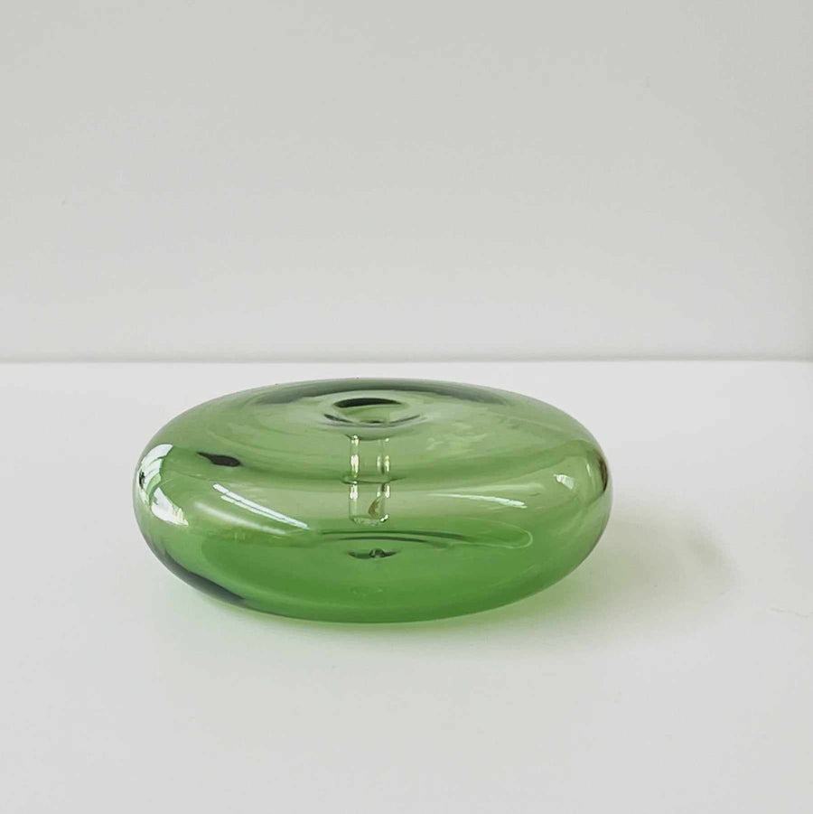 Gentle Habits Glass Vessel Incense Holder Green