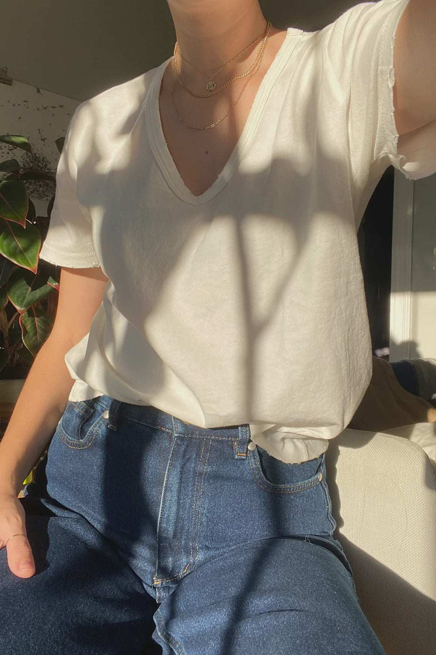 Le Bon Shoppe La Vie Tee White Vintage