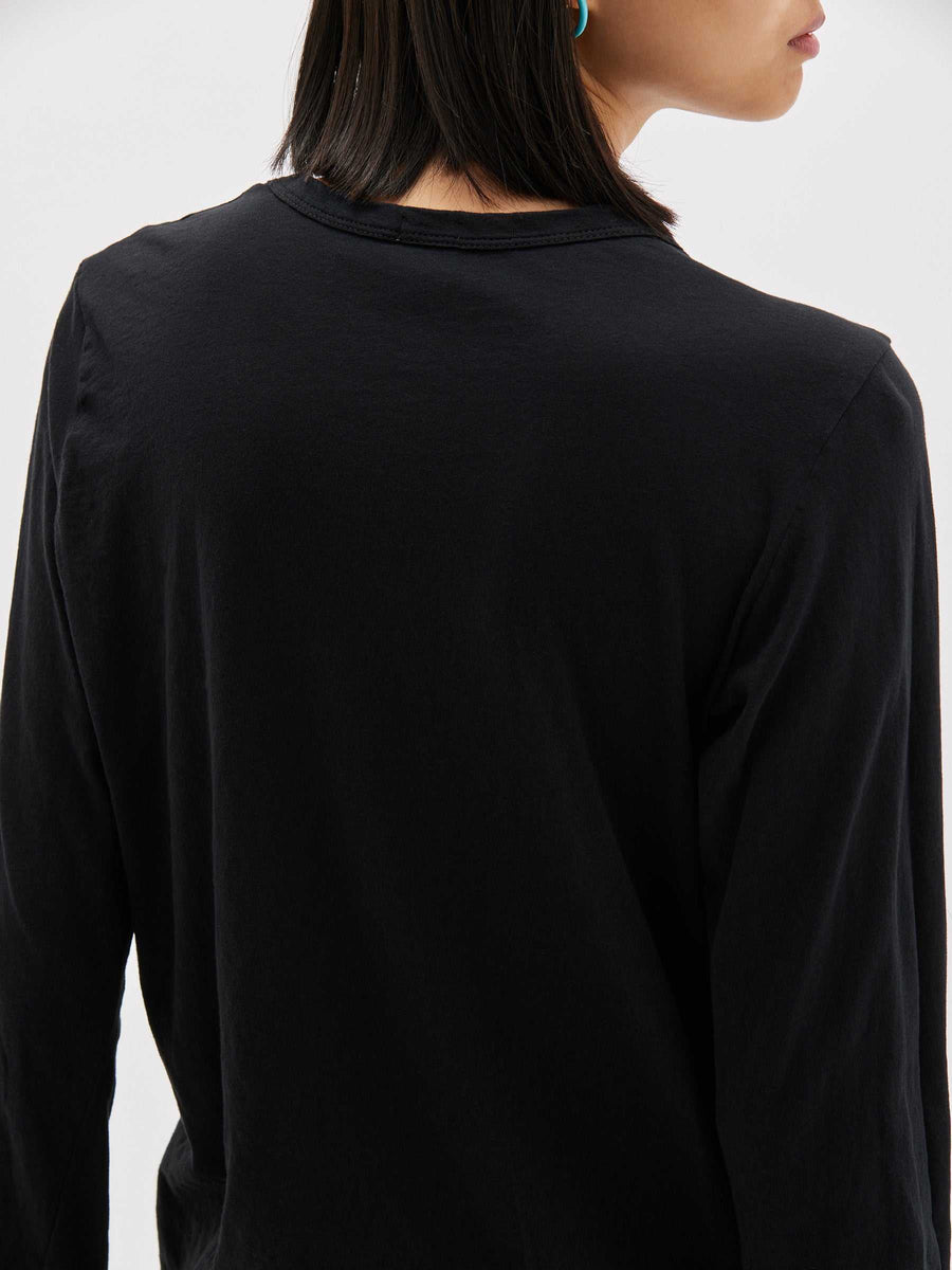Bassike Regular Scoop Hem Long Sleeve