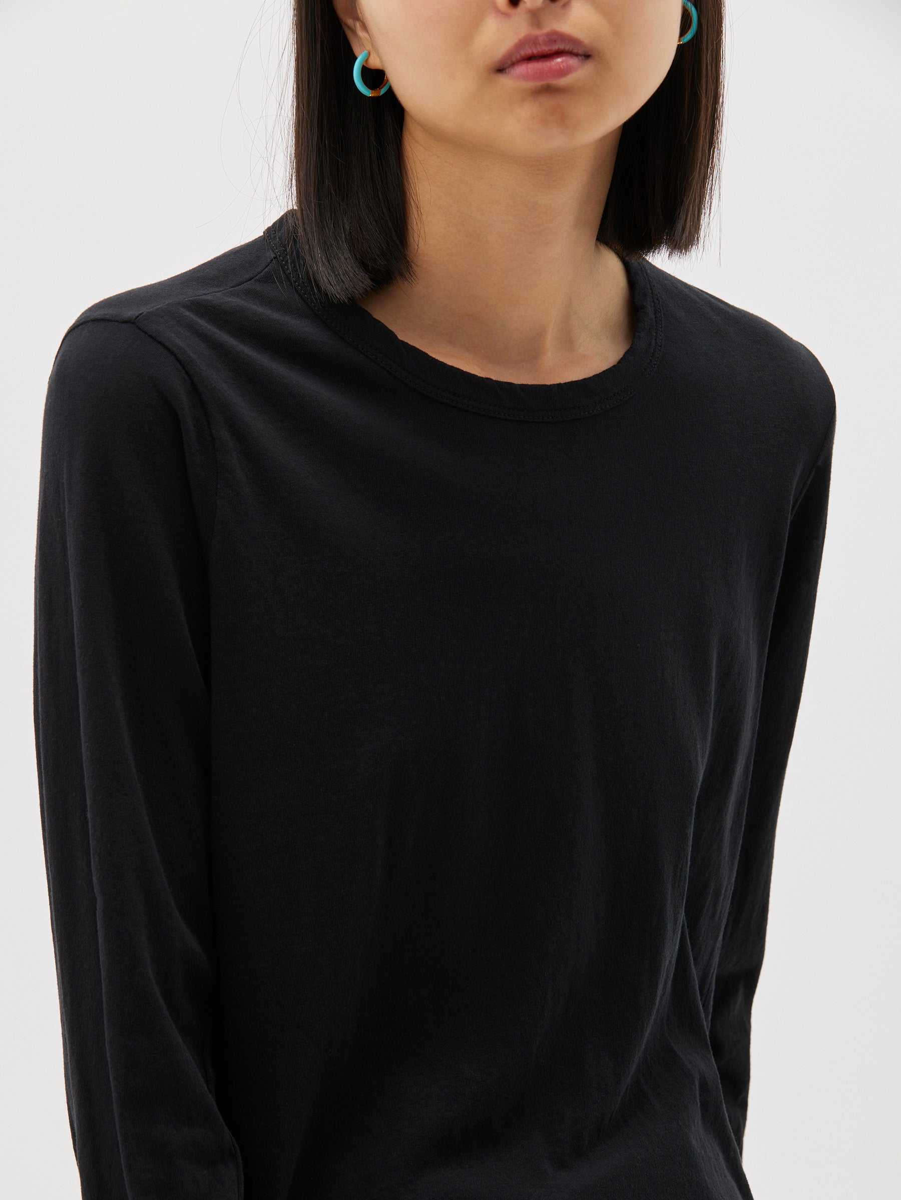 Bassike Regular Scoop Hem Long Sleeve 