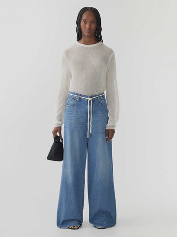 Bassike High Rise Super Wide Jean Classic Vintage Wash