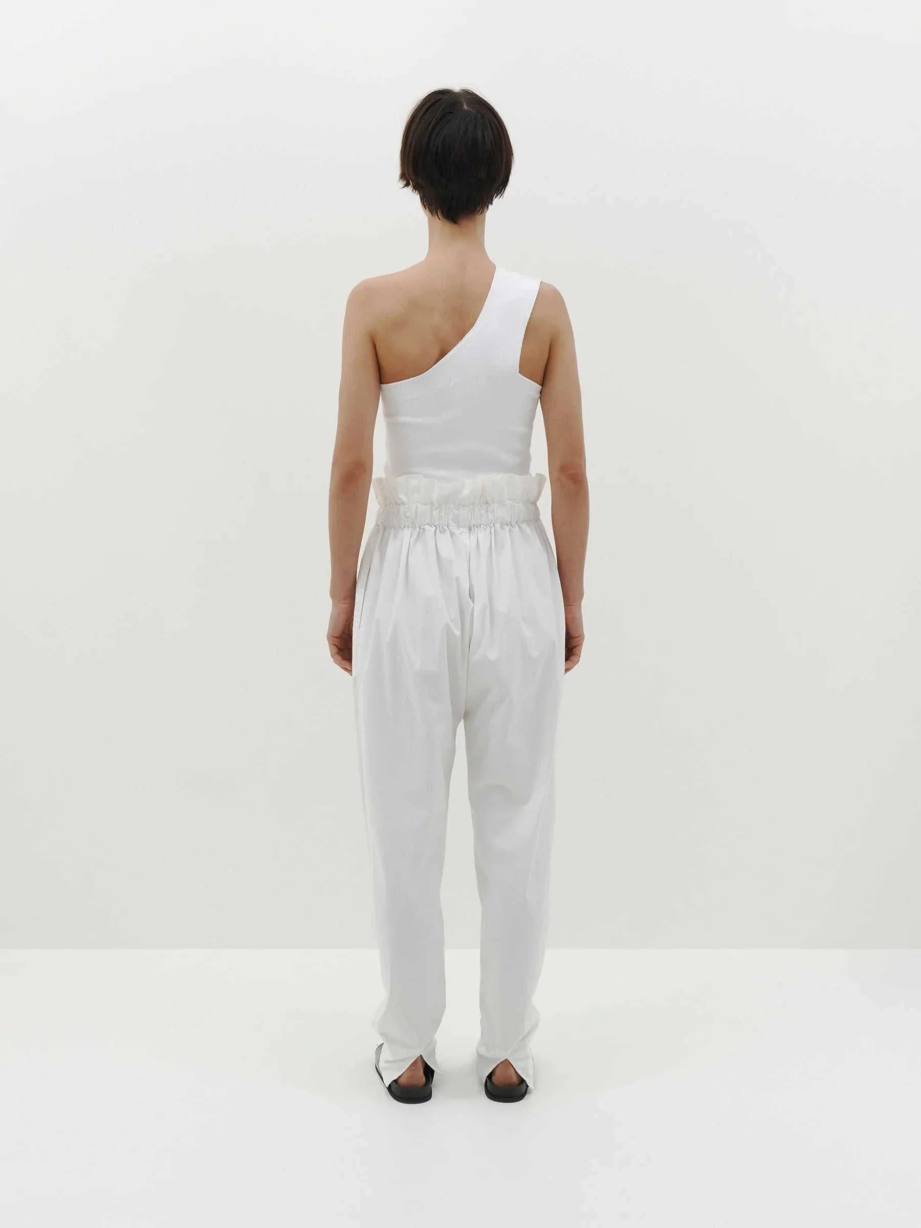 Bassike Athletic Paperbag Pant Natural