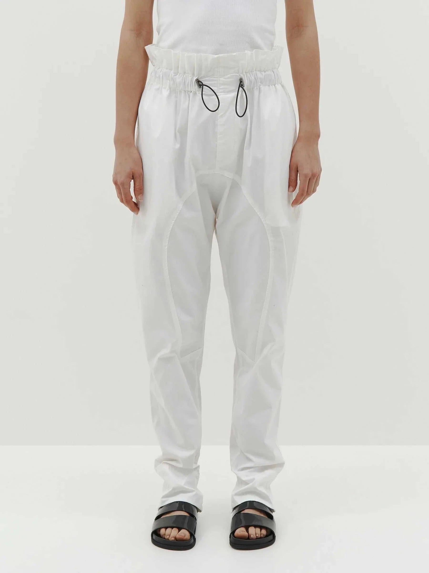 Bassike Athletic Paperbag Pant Natural