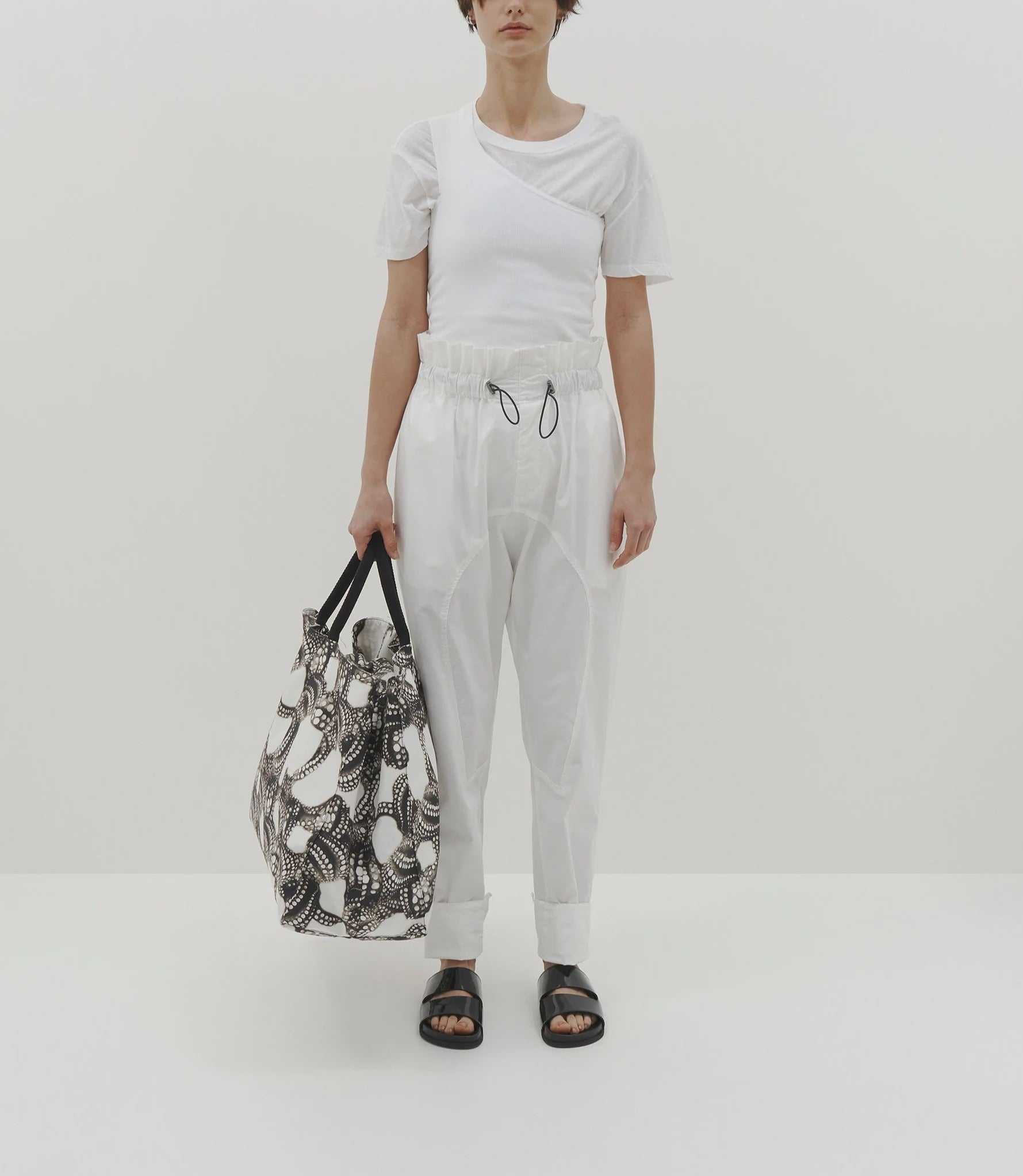 Bassike Athletic Paperbag Pant Natural