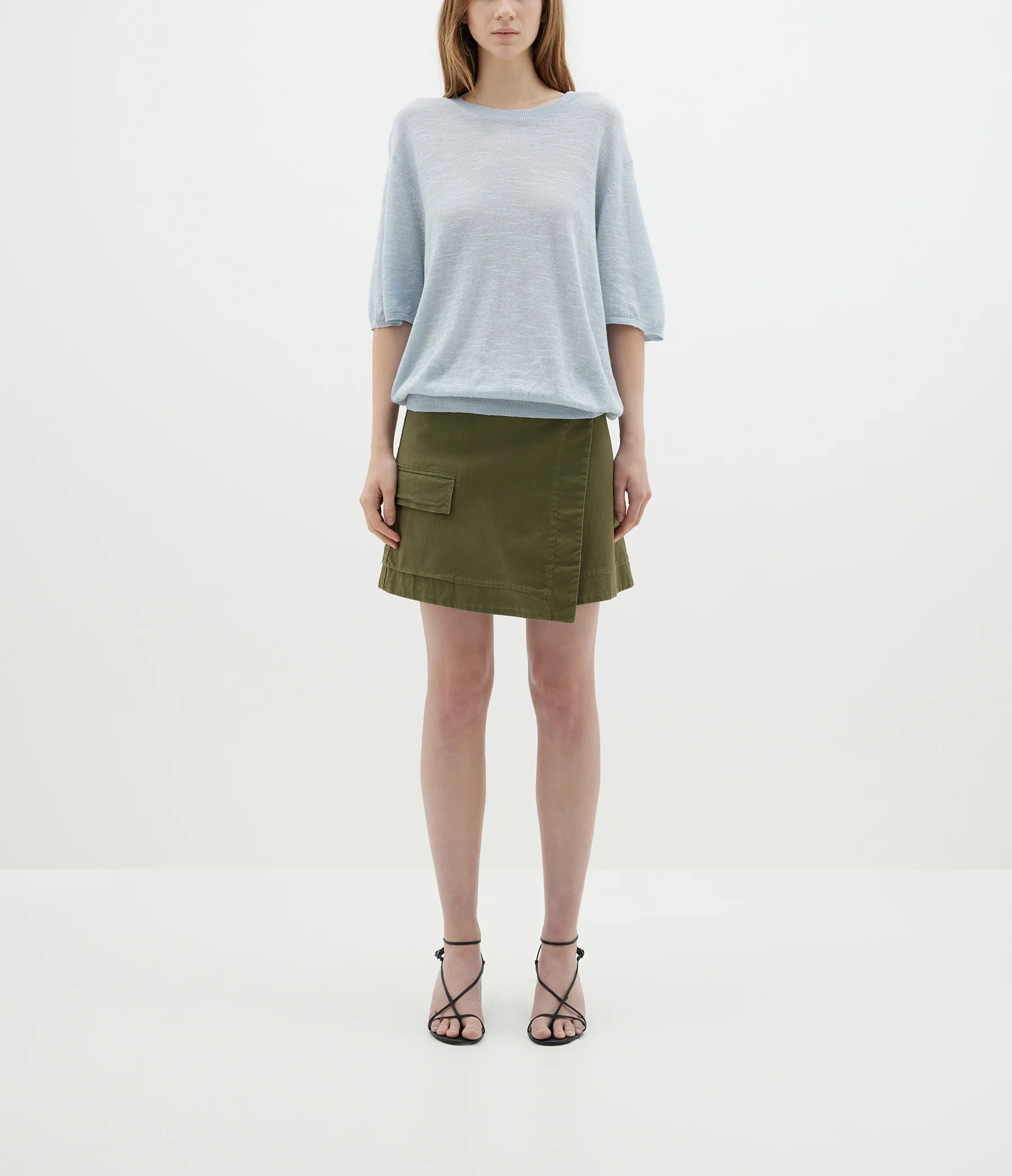 Bassike Cotton Linen Fine Knit