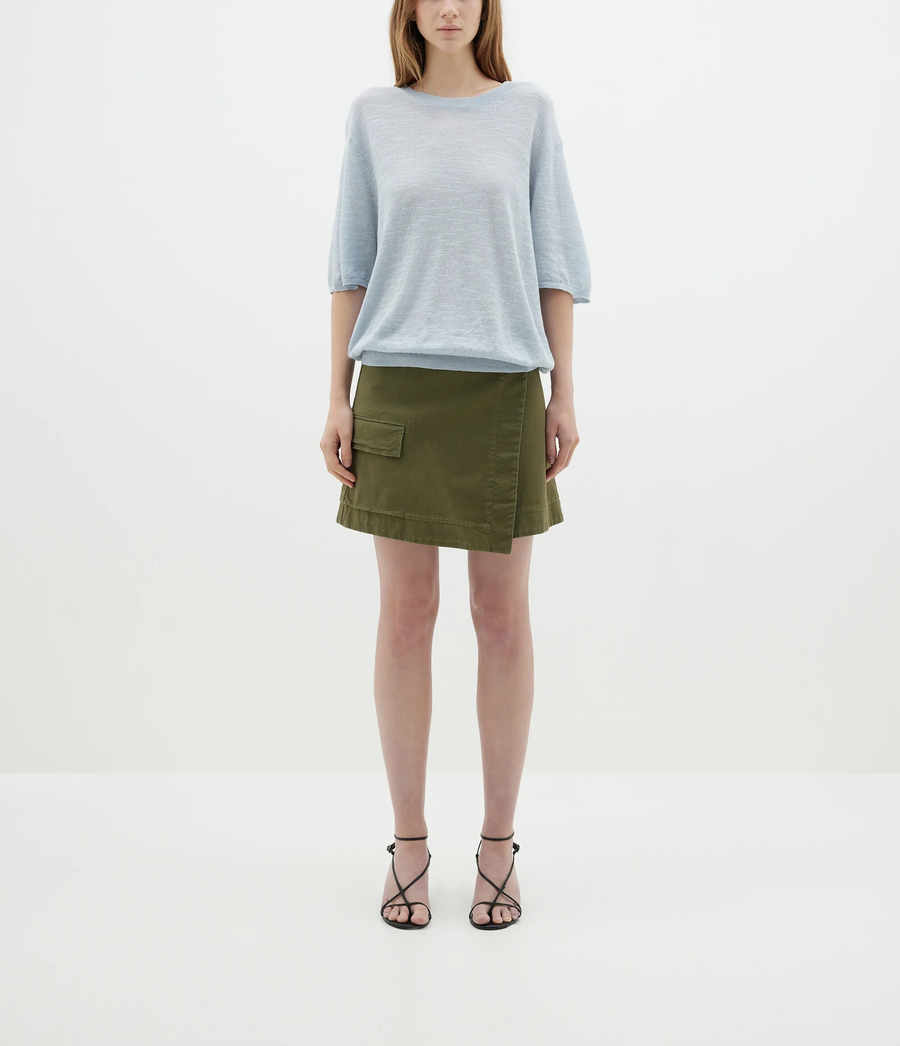 Bassike Cotton Linen Fine Knit