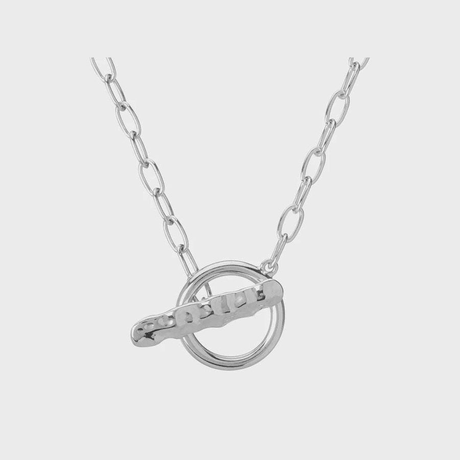 Murkani Nostalgic Fob Necklace Sterling Silver