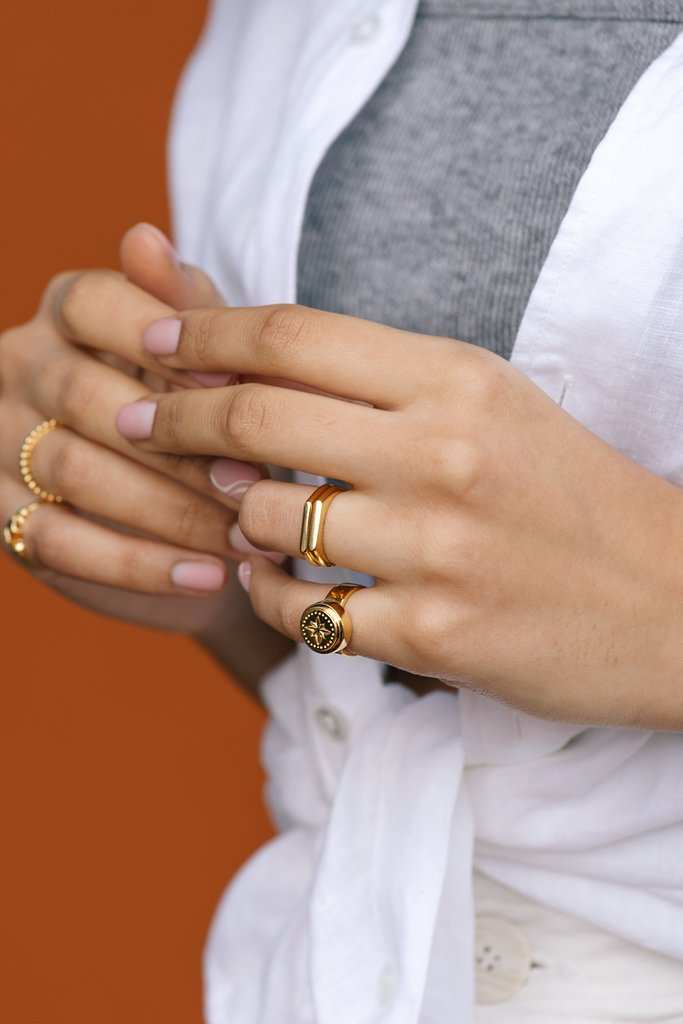 Wildthings Wander Pinky Ring Gold Plated