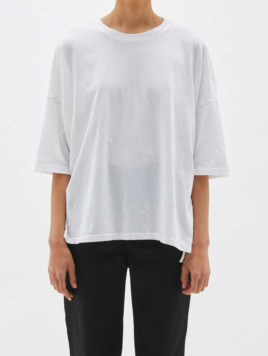 Bassike Slouch Side Step Short Sleeve