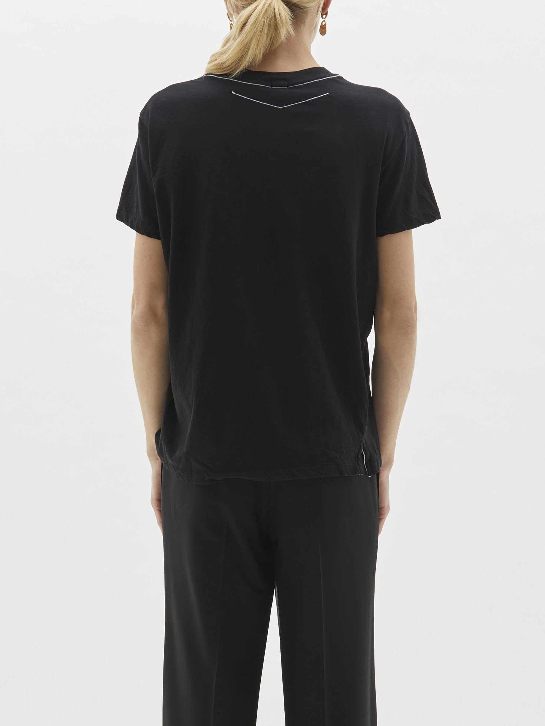 Bassike Slim Heritage Short Sleeve T/Shirt Black