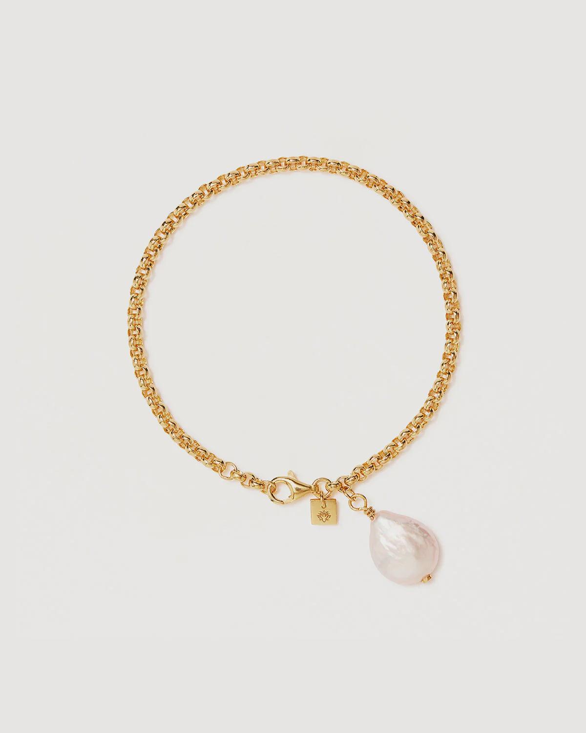 Charlotte Gold Embrace Stillness Pearl Bracelet
